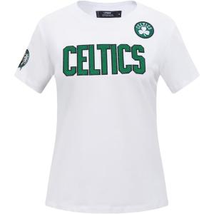 Pro Standard NBA Womens Womens NBA Classic Chenille Cotton Short Sleeve Slim Tee(White)