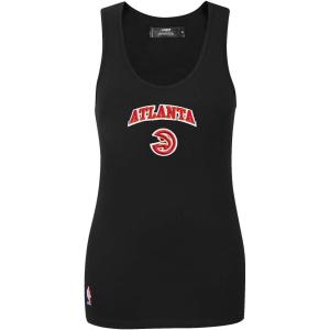 Pro Standard NBA Womens Womens NBA Classic Chenille Cotton Single Jersey Tank Top(Black)