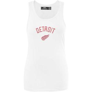 Pro Standard NHL Womens Pro Standard Womens NHL Classic Chenille Cotton Tank Top(White)