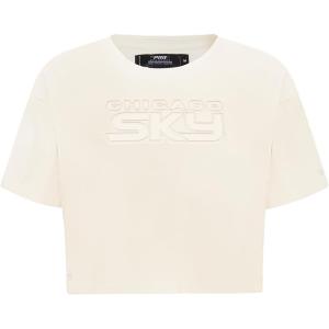 Pro Standard Womens WNBA Neutral Cotton Short Sleeve Boxy Tee(Eggshell)