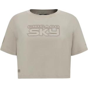Pro Standard Womens WNBA Neutral Cotton Short Sleeve Boxy Tee(Taupe)