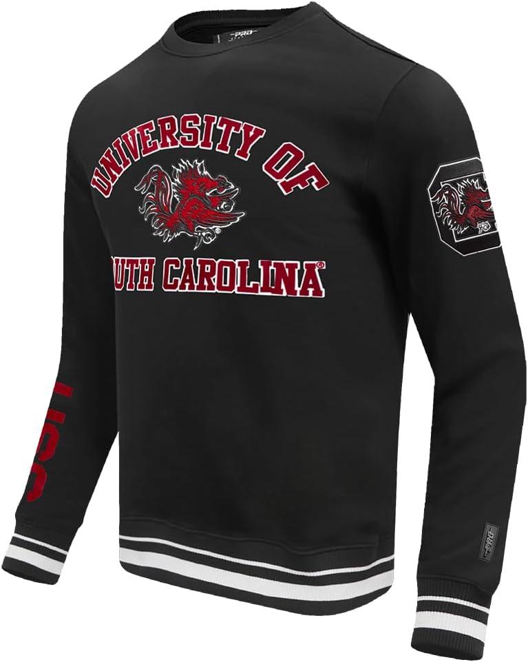 image:imagePro Standard Mens College Classic Chenille Brushed Back French Terry Crewneck SweatshirtBlack