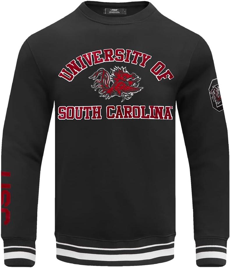image:imagePro Standard Mens College Classic Chenille Brushed Back French Terry Crewneck SweatshirtBlack