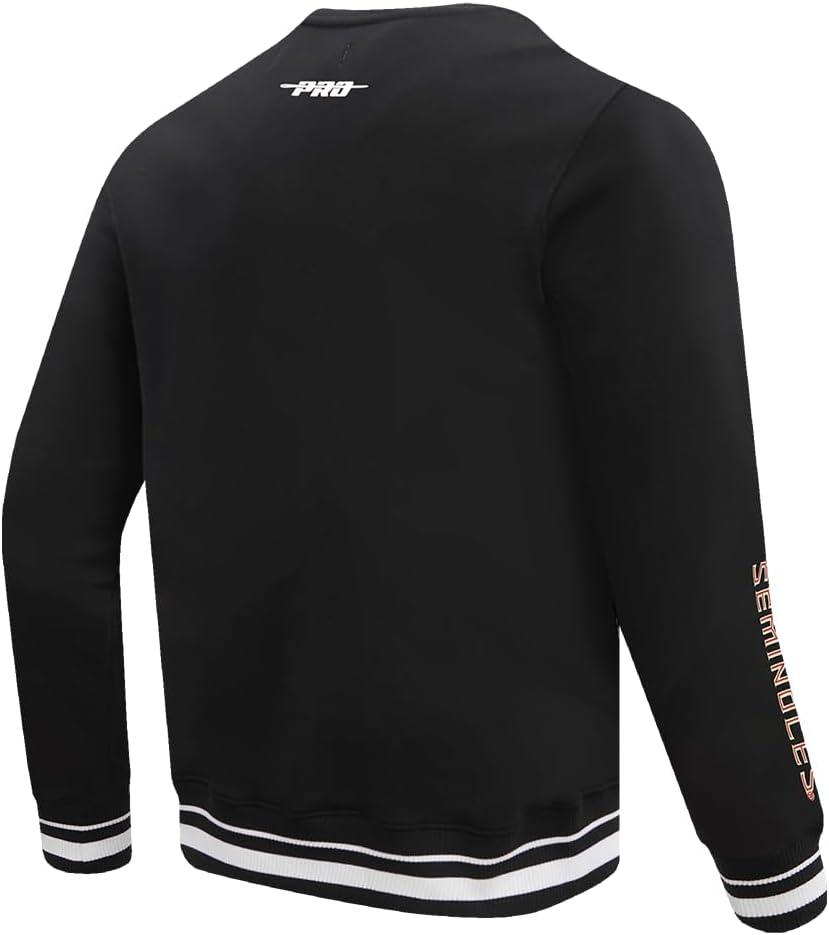 image:imagePro Standard Mens College Classic Chenille Brushed Back French Terry Crewneck SweatshirtBlack