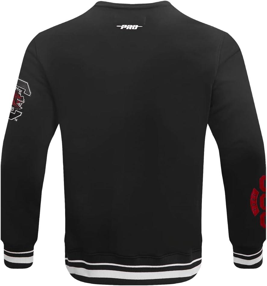 image:imagePro Standard Mens College Classic Chenille Brushed Back French Terry Crewneck SweatshirtBlack