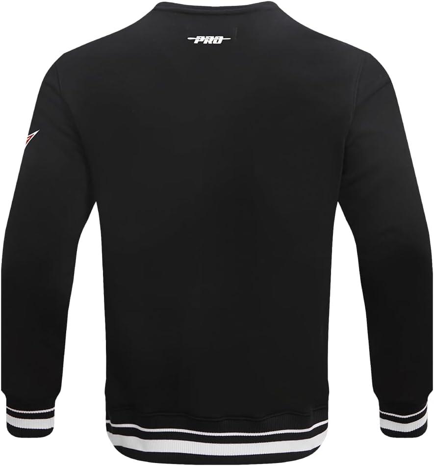 image:imagePro Standard Mens College Classic Chenille Brushed Back French Terry Crewneck SweatshirtBlack