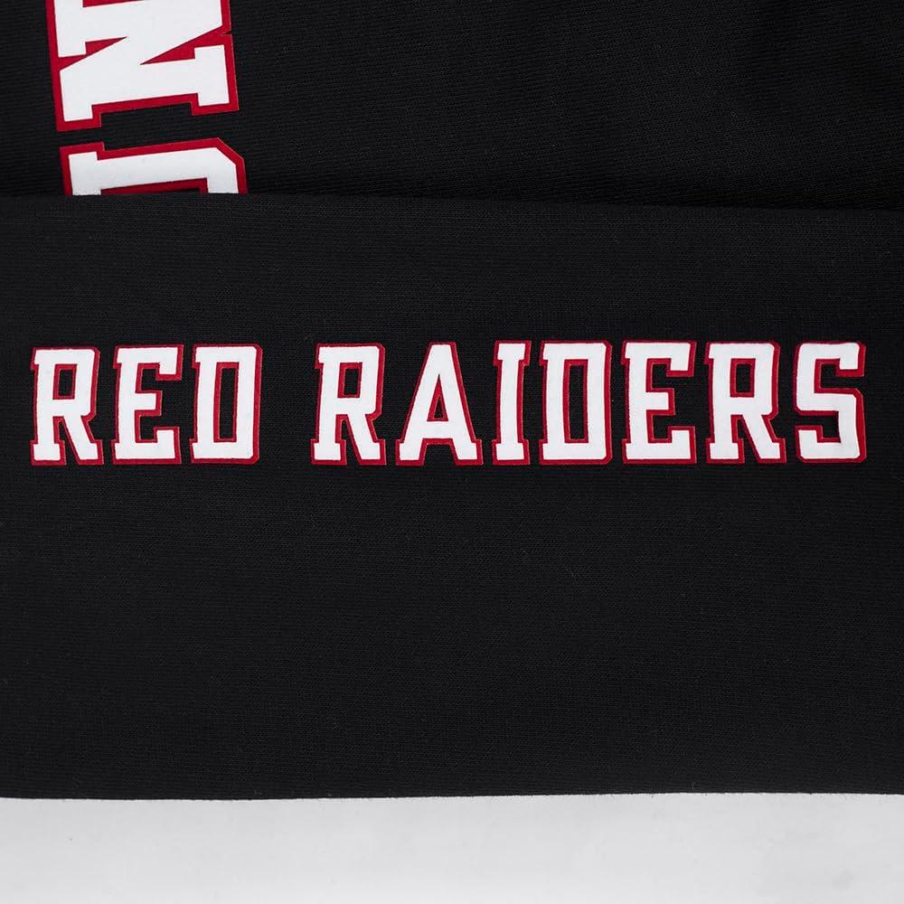 image:imagePro Standard Mens College Classic Chenille Brushed Back French Terry Crewneck SweatshirtBlackRedBlack