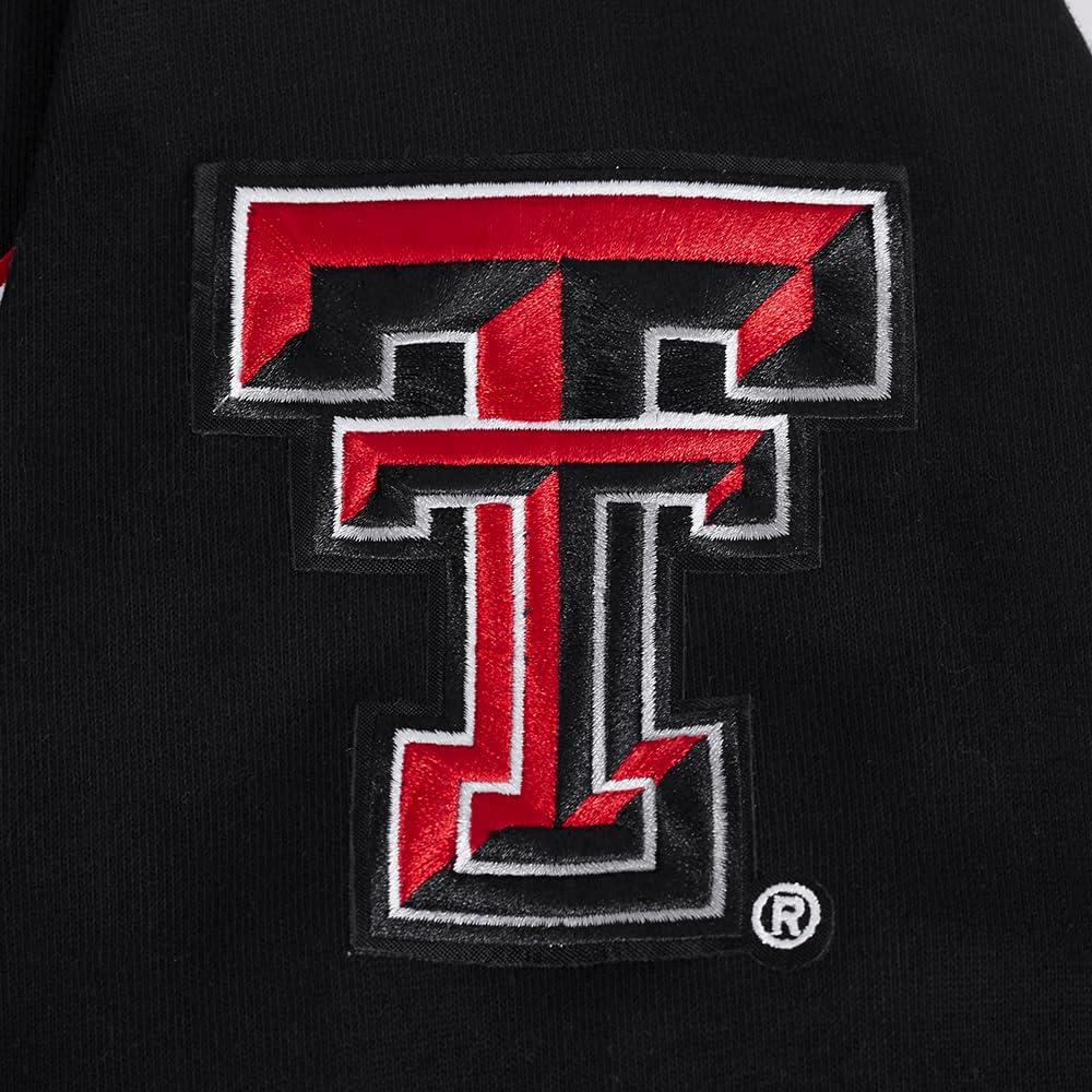 image:imagePro Standard Mens College Classic Chenille Brushed Back French Terry Crewneck SweatshirtBlackRedBlack