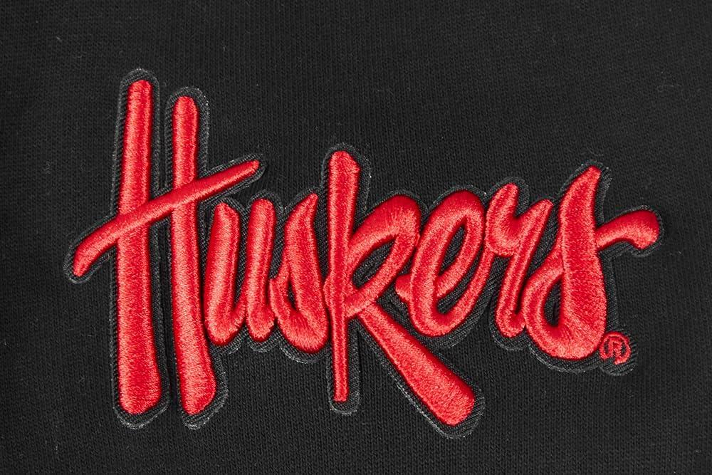 image:imagePro Standard Mens College Classic Chenille Brushed Back French Terry Crewneck SweatshirtBlackRedBlack