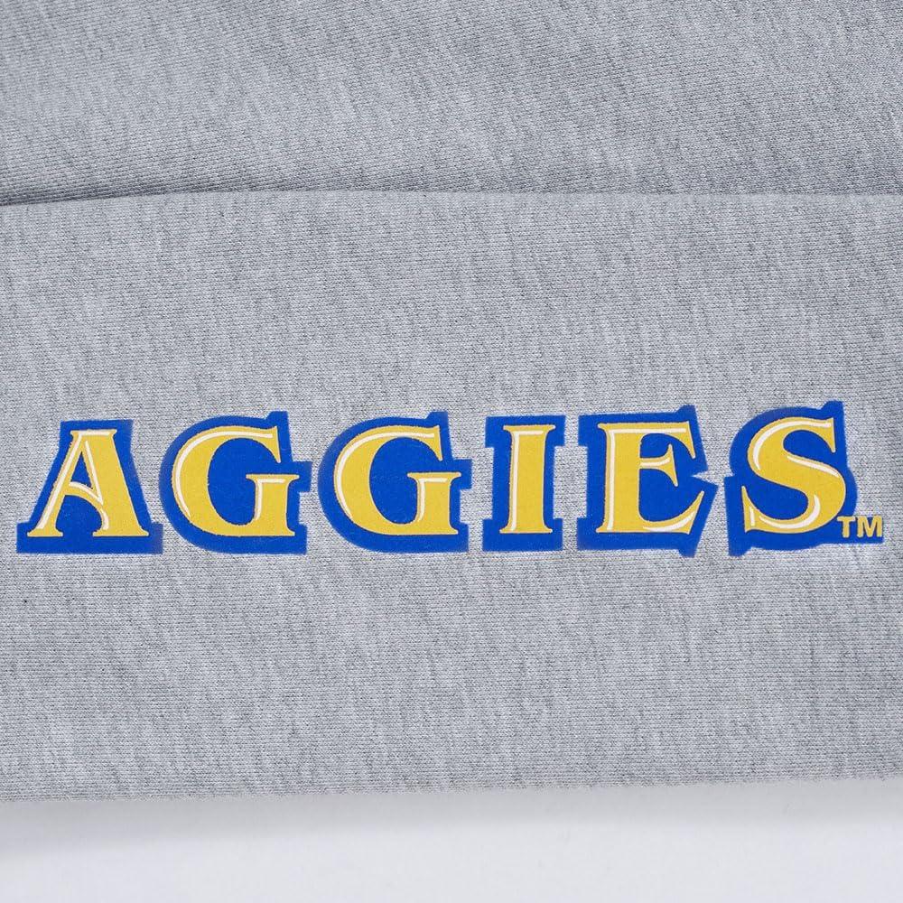 image:imagePro Standard Mens College Classic Chenille Brushed Back French Terry Crewneck SweatshirtHeather GreyDodger Blue