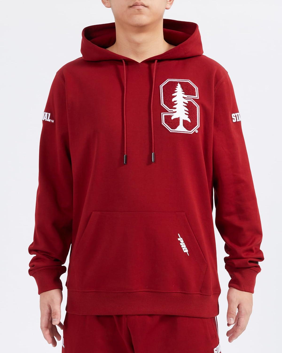 image:imagePro Standard Mens College Classic Chenille Cotton Double Knit Pull Over HoodieCardinal Red