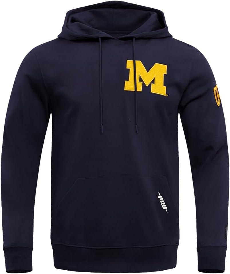 image:imagePro Standard Mens College Classic Chenille Cotton Double Knit Pull Over HoodieMidnight Navy