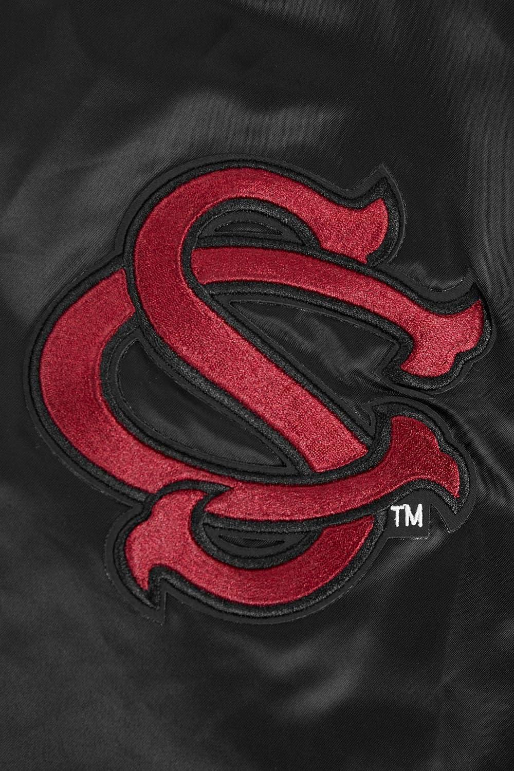 image:imagePro Standard Mens College Classic Chenille Satin JacketBlack