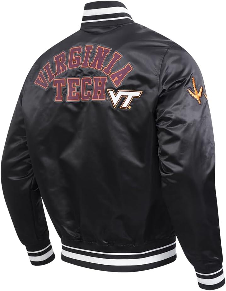 image:imagePro Standard Mens College Classic Chenille Satin JacketBlack