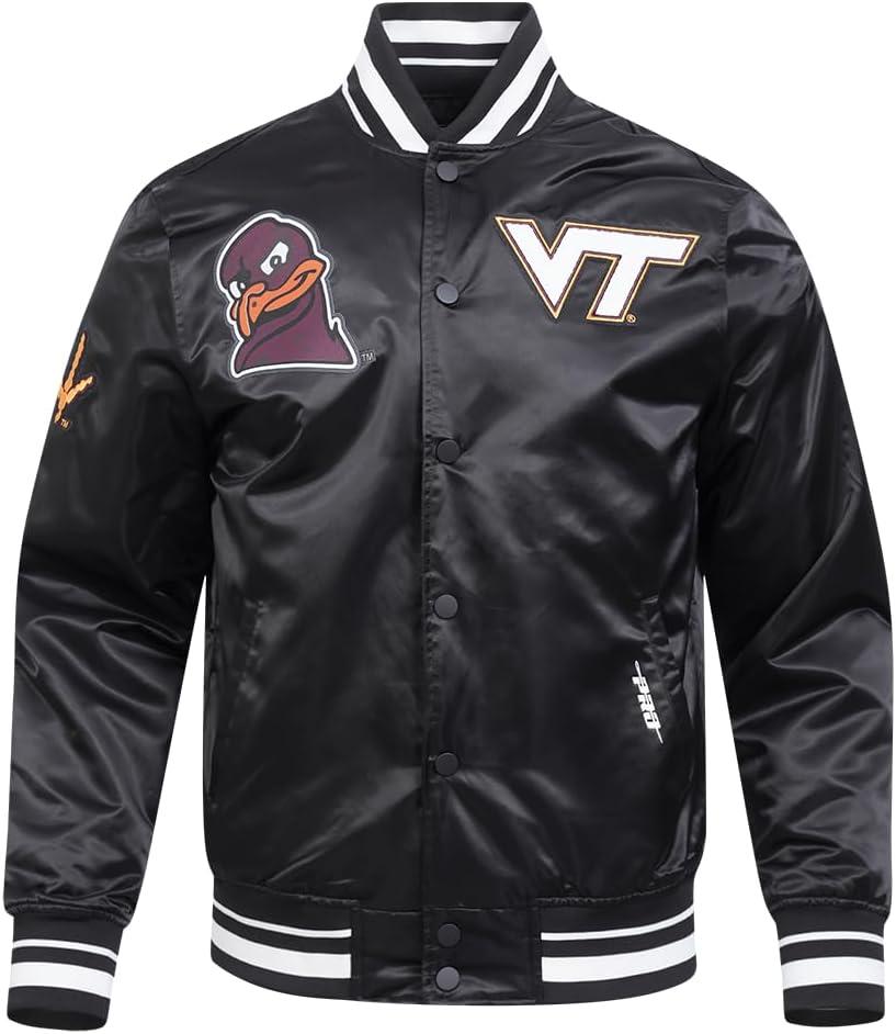 image:imagePro Standard Mens College Classic Chenille Satin JacketBlack