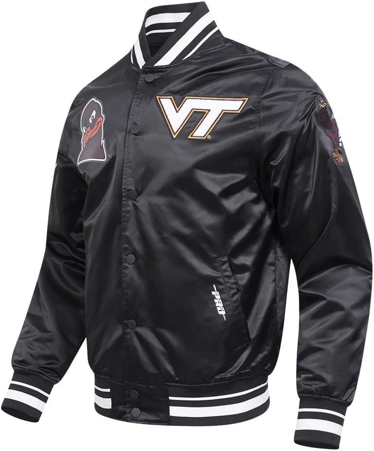 image:imagePro Standard Mens College Classic Chenille Satin JacketBlack