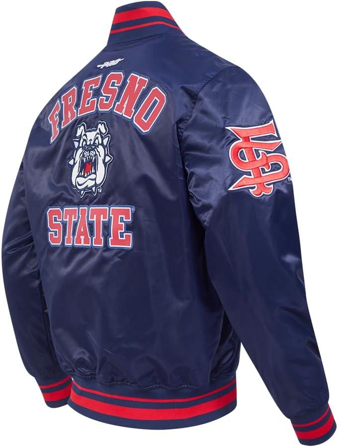 image:imagePro Standard Mens College Classic Chenille Satin JacketMidnight NavyRedMidnight Navy