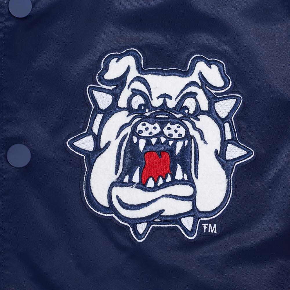 image:imagePro Standard Mens College Classic Chenille Satin JacketMidnight NavyRedMidnight Navy