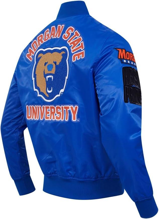 image:imagePro Standard Mens College Classic Chenille Satin JacketRoyal Blue