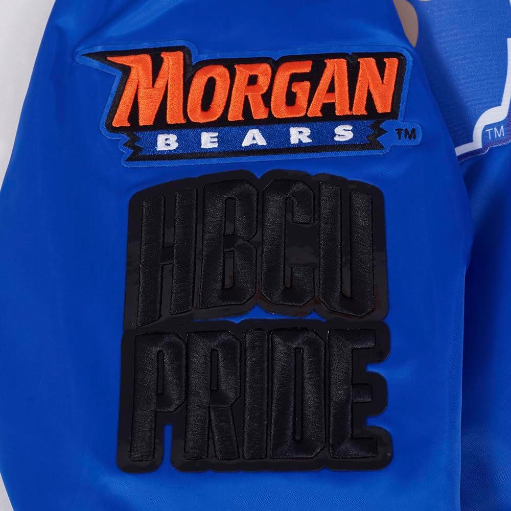 image:imagePro Standard Mens College Classic Chenille Satin JacketRoyal Blue