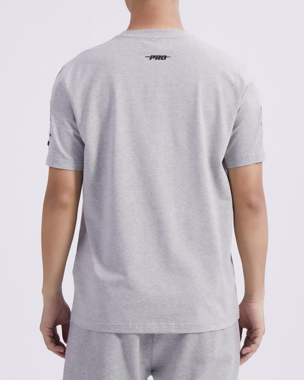 image:imagePro Standard Mens Mens College College Classic Chenille Cotton Single Short Sleeve TeeHeather Grey