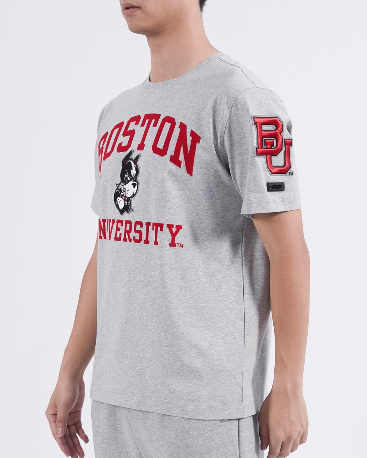 image:imagePro Standard Mens Mens College College Classic Chenille Cotton Single Short Sleeve TeeHeather Grey