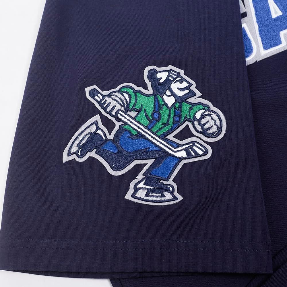 image:imagePro Standard Mens Mens NHL Classic Chenille Cotton Single Jersey Short Sleeve TeeMidnight Navy