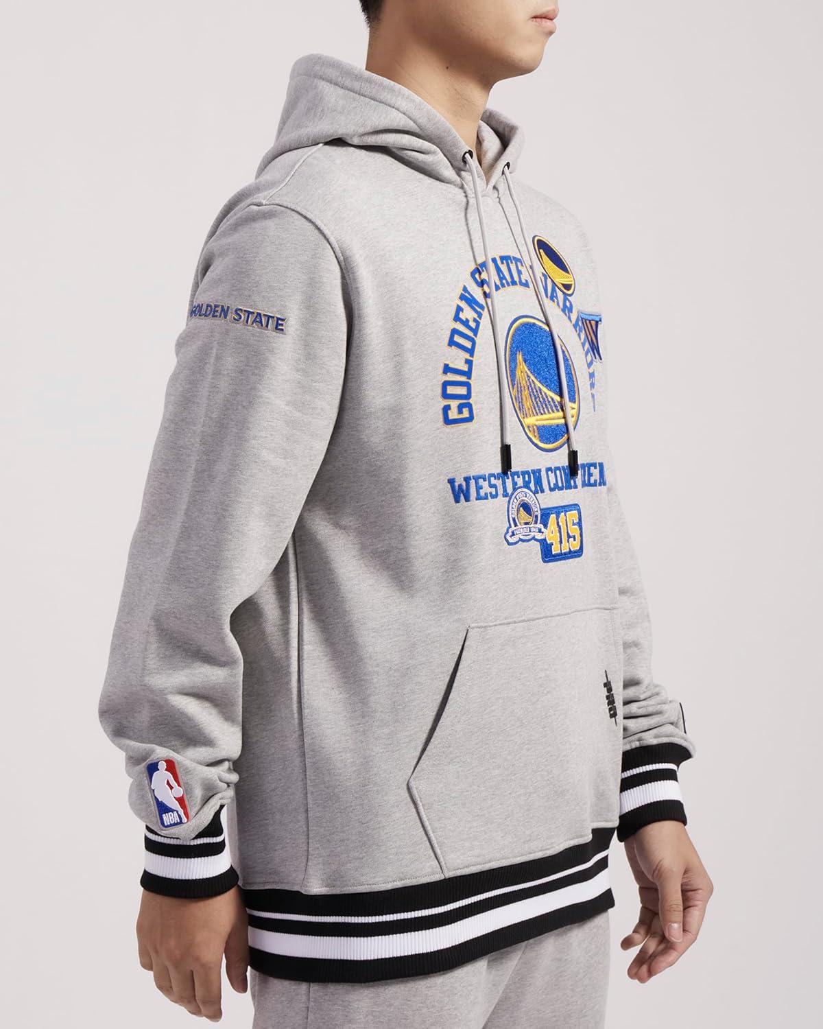 image:imagePro Standard Mens NBA Reverse French Terry Pull Over HoodieHeather GrayBlack