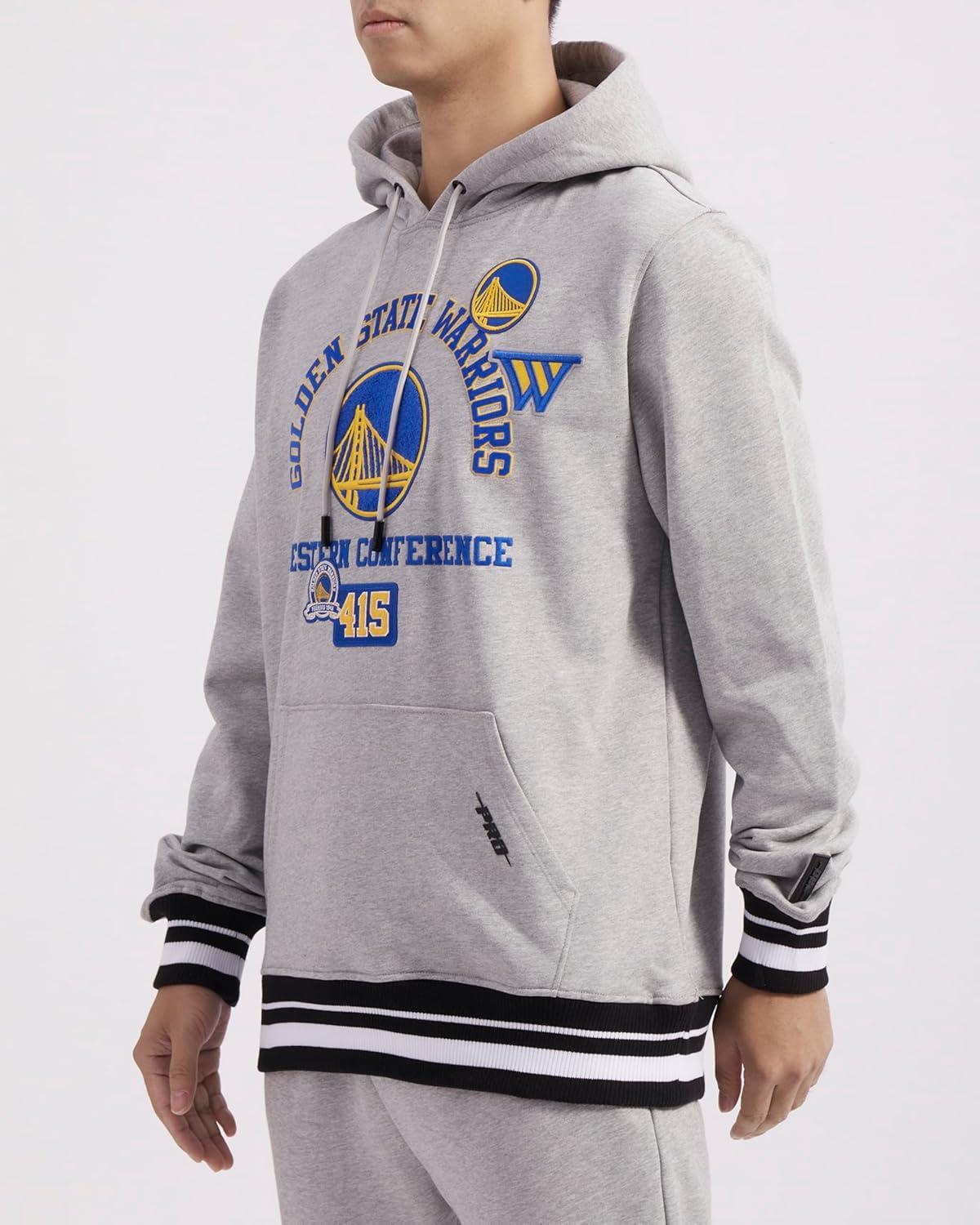 image:imagePro Standard Mens NBA Reverse French Terry Pull Over HoodieHeather GrayBlack