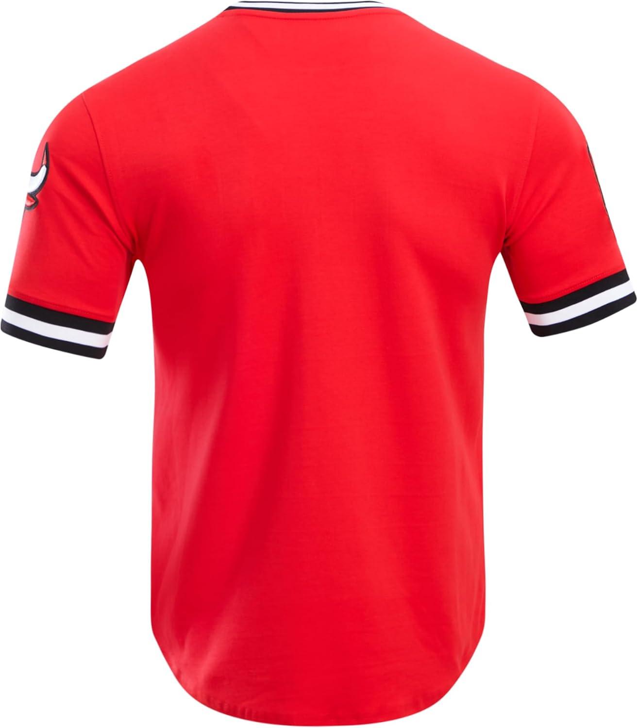 image:imagePro Standard NBA Mens Mens NBA Classic Chenille Cotton Double Knit Short Sleeve TeePrimary Team Color