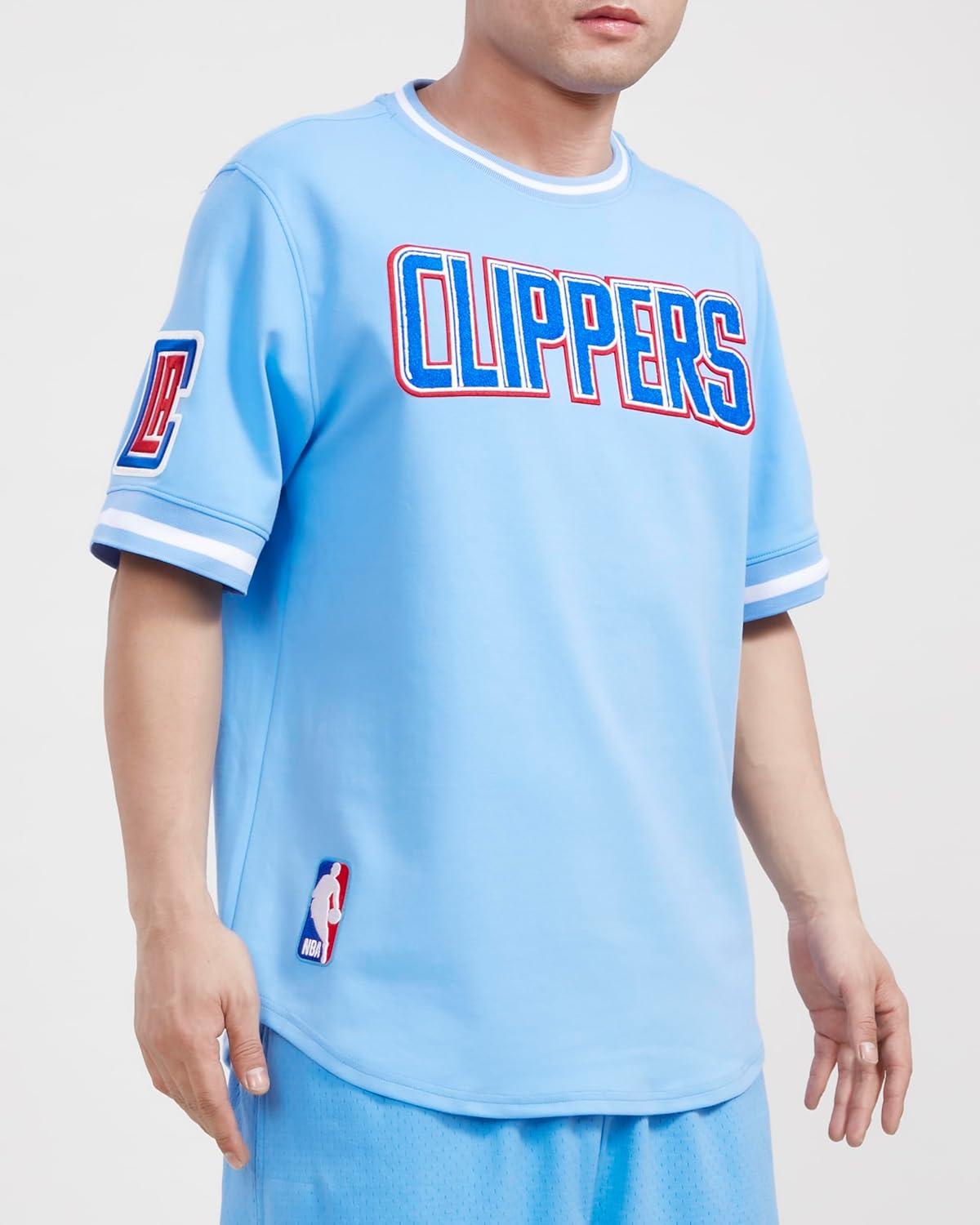 image:imagePro Standard NBA Mens Mens NBA Classic Chenille Cotton Double Knit Short Sleeve TeePrimary Team Color