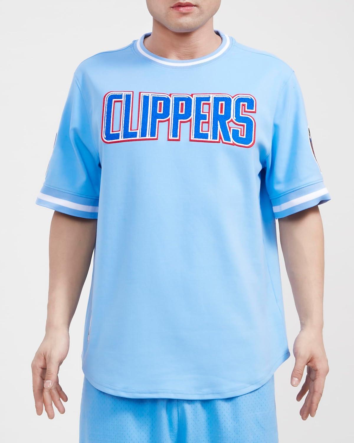 image:imagePro Standard NBA Mens Mens NBA Classic Chenille Cotton Double Knit Short Sleeve TeePrimary Team Color