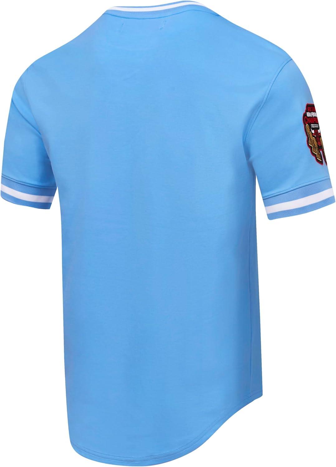 image:imagePro Standard NBA Mens Mens NBA Classic Chenille Cotton Double Knit Short Sleeve TeePrimary Team Color