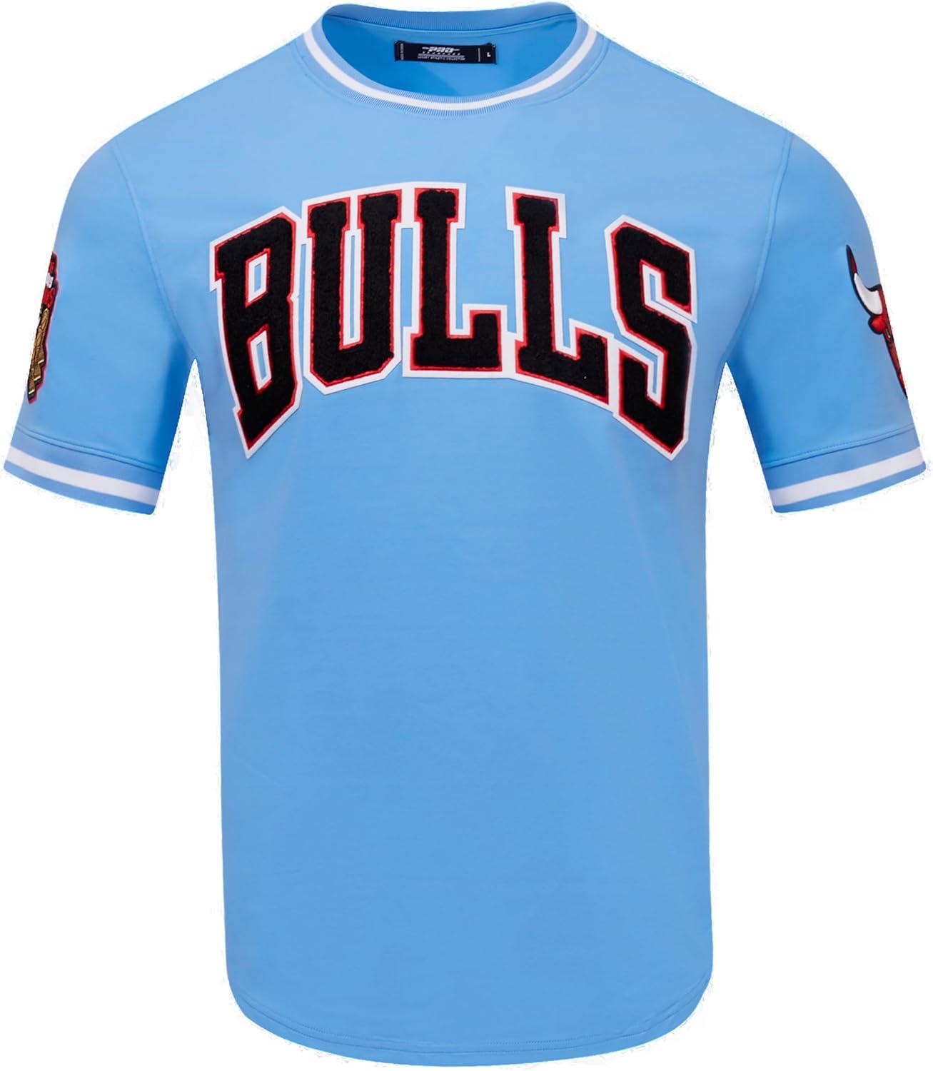 image:imagePro Standard NBA Mens Mens NBA Classic Chenille Cotton Double Knit Short Sleeve TeePrimary Team Color