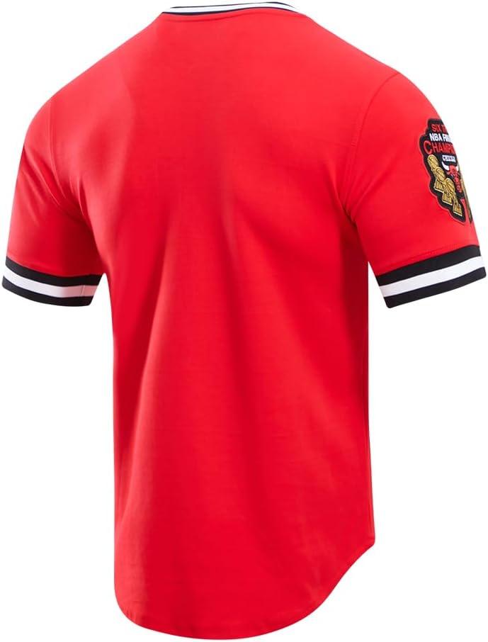 image:imagePro Standard NBA Mens Mens NBA Classic Chenille Cotton Double Knit Short Sleeve TeePrimary Team Color