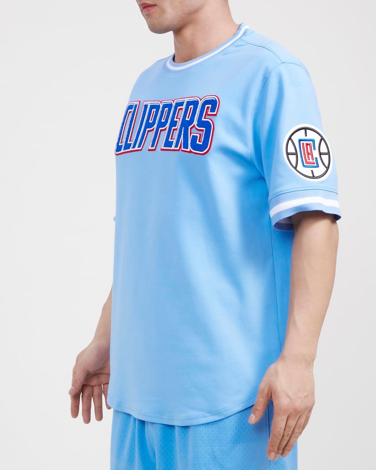 image:imagePro Standard NBA Mens Mens NBA Classic Chenille Cotton Double Knit Short Sleeve TeePrimary Team Color