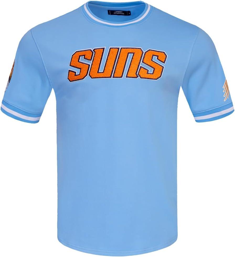 image:imagePro Standard NBA Mens Mens NBA Classic Chenille Cotton Double Knit Short Sleeve TeePrimary Team Color