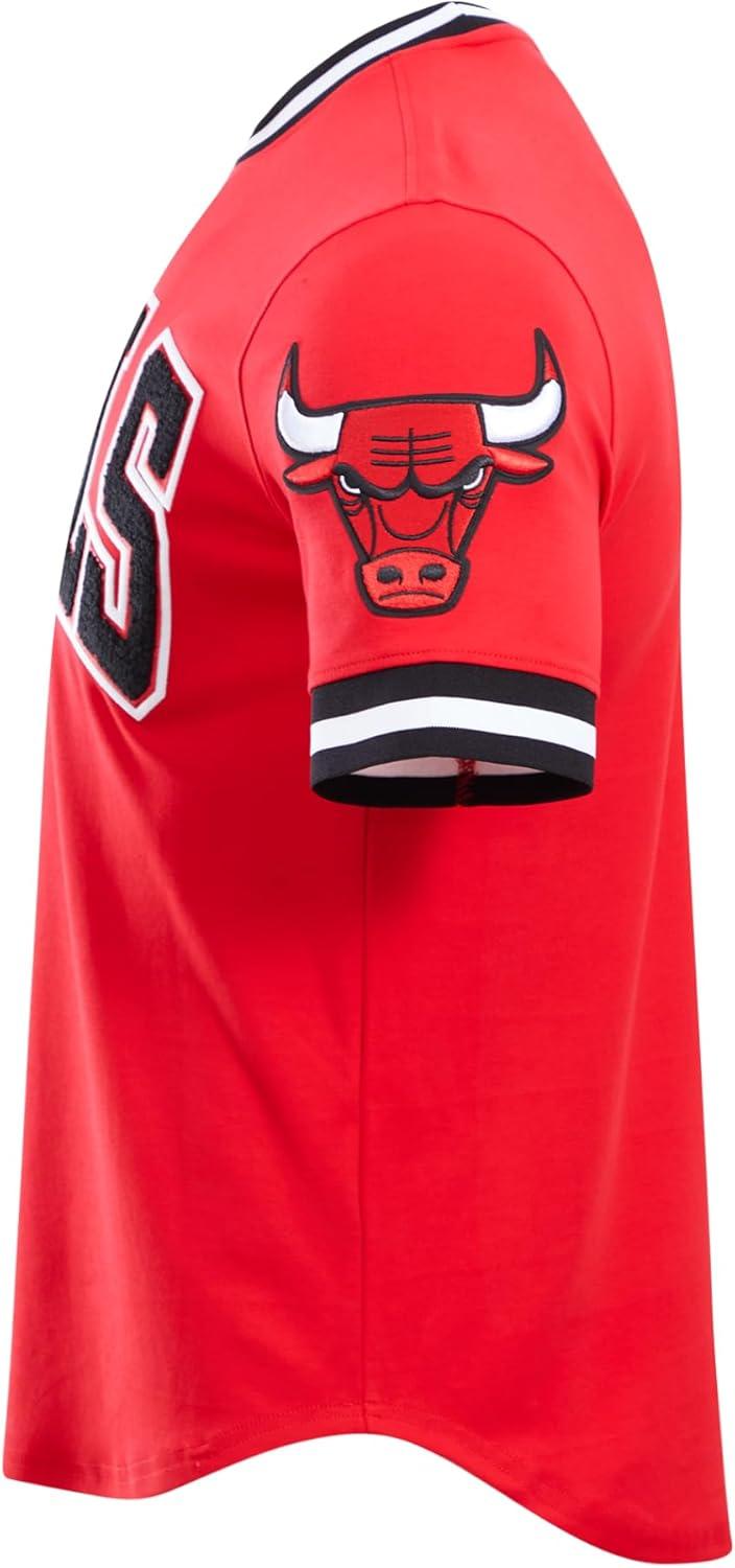 image:imagePro Standard NBA Mens Mens NBA Classic Chenille Cotton Double Knit Short Sleeve TeePrimary Team Color