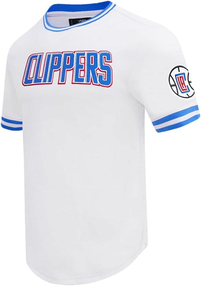 image:imagePro Standard NBA Mens Mens NBA Classic Chenille Cotton Double Knit Short Sleeve TeeWhite