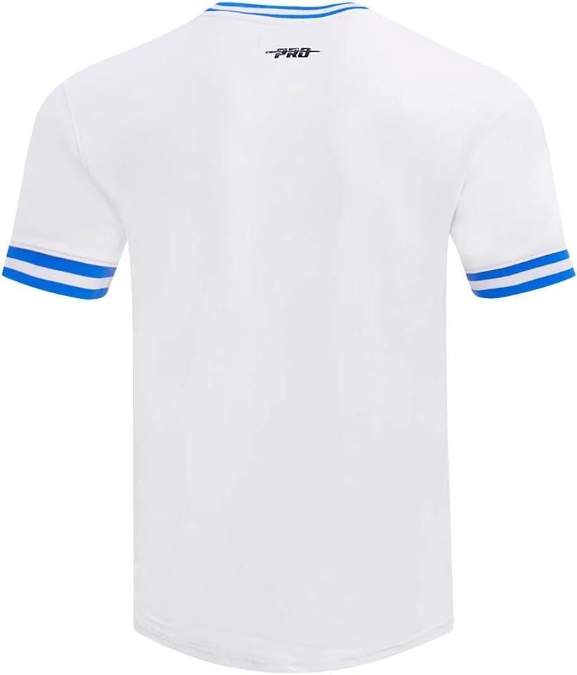 image:imagePro Standard NBA Mens Mens NBA Classic Chenille Cotton Double Knit Short Sleeve TeeWhite