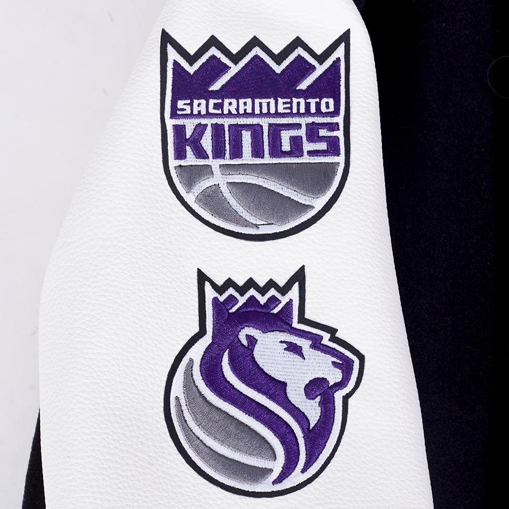 image:imagePro Standard NBA boys Pro Standard Big Boys Nba Classic Chenille Wool Varsity JacketBlackWhite