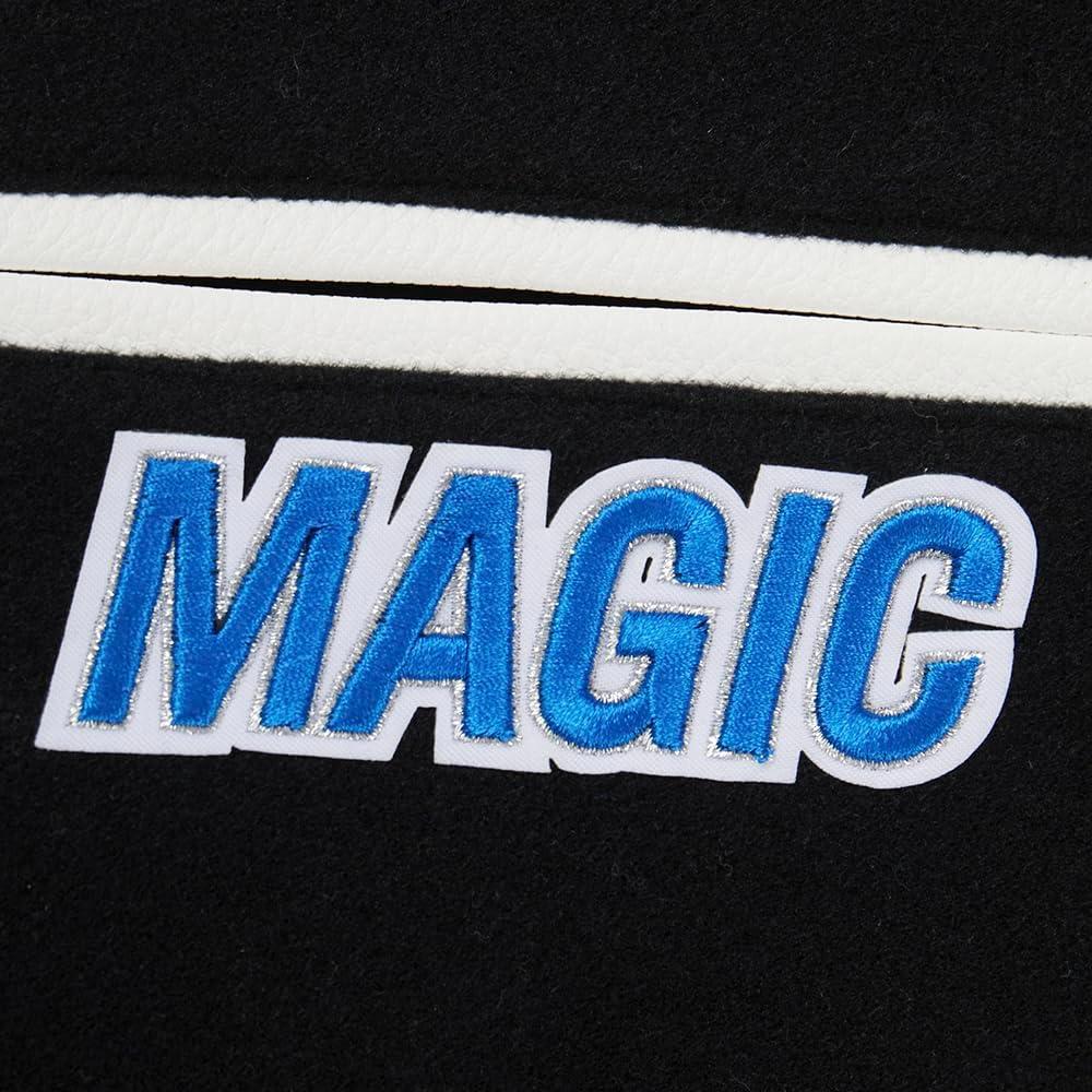 image:imagePro Standard NBA boys Pro Standard Big Boys Nba Classic Chenille Wool Varsity JacketBlackWhite