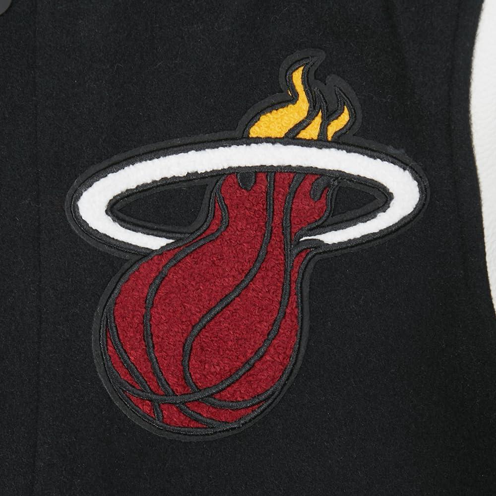 image:imagePro Standard NBA boys Pro Standard Big Boys Nba Classic Chenille Wool Varsity JacketBlackWhite