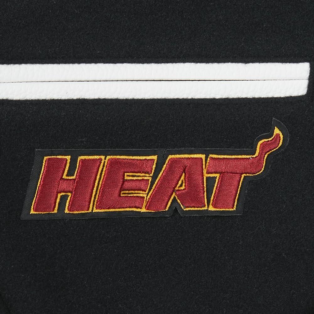 image:imagePro Standard NBA boys Pro Standard Big Boys Nba Classic Chenille Wool Varsity JacketBlackWhite