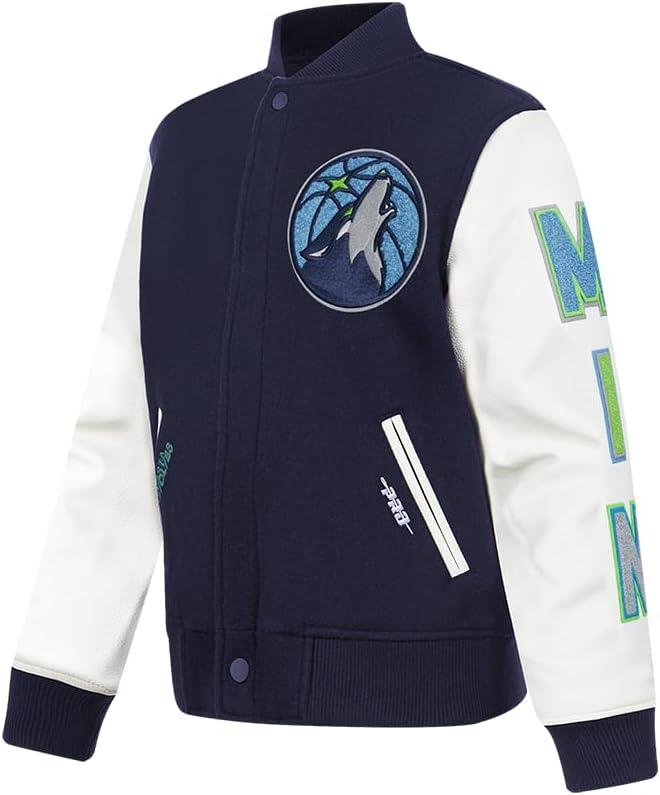 image:imagePro Standard NBA boys Pro Standard Big Boys Nba Classic Chenille Wool Varsity JacketMidnight NavyWhite