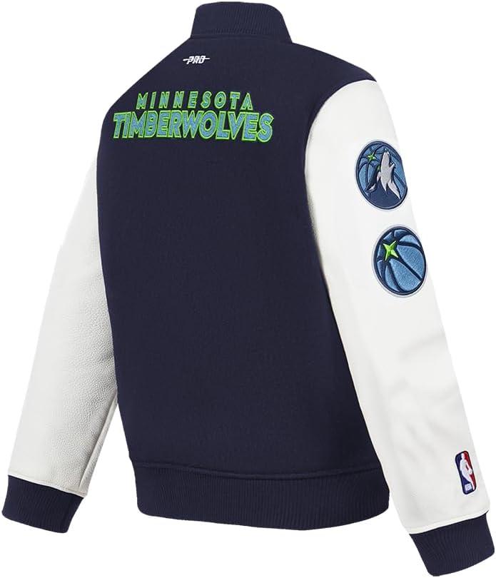 image:imagePro Standard NBA boys Pro Standard Big Boys Nba Classic Chenille Wool Varsity JacketMidnight NavyWhite