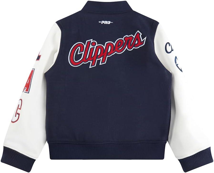 image:imagePro Standard NBA boys Pro Standard Big Boys Nba Classic Chenille Wool Varsity JacketMidnight NavyWhite