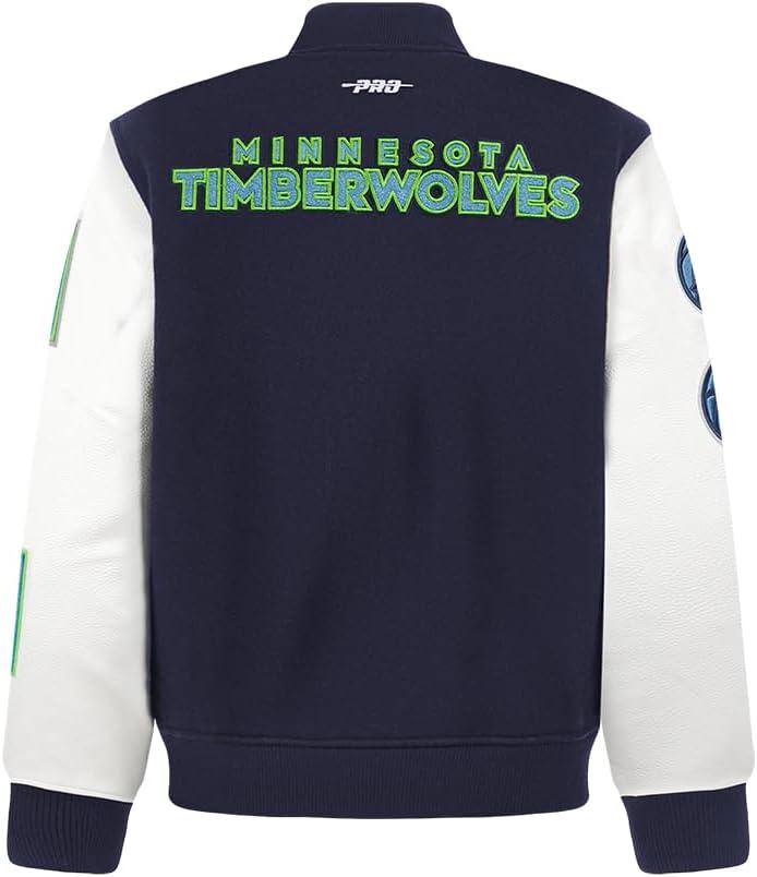 image:imagePro Standard NBA boys Pro Standard Big Boys Nba Classic Chenille Wool Varsity JacketMidnight NavyWhite