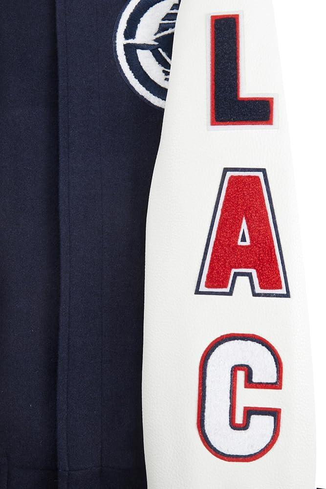image:imagePro Standard NBA boys Pro Standard Big Boys Nba Classic Chenille Wool Varsity JacketMidnight NavyWhite