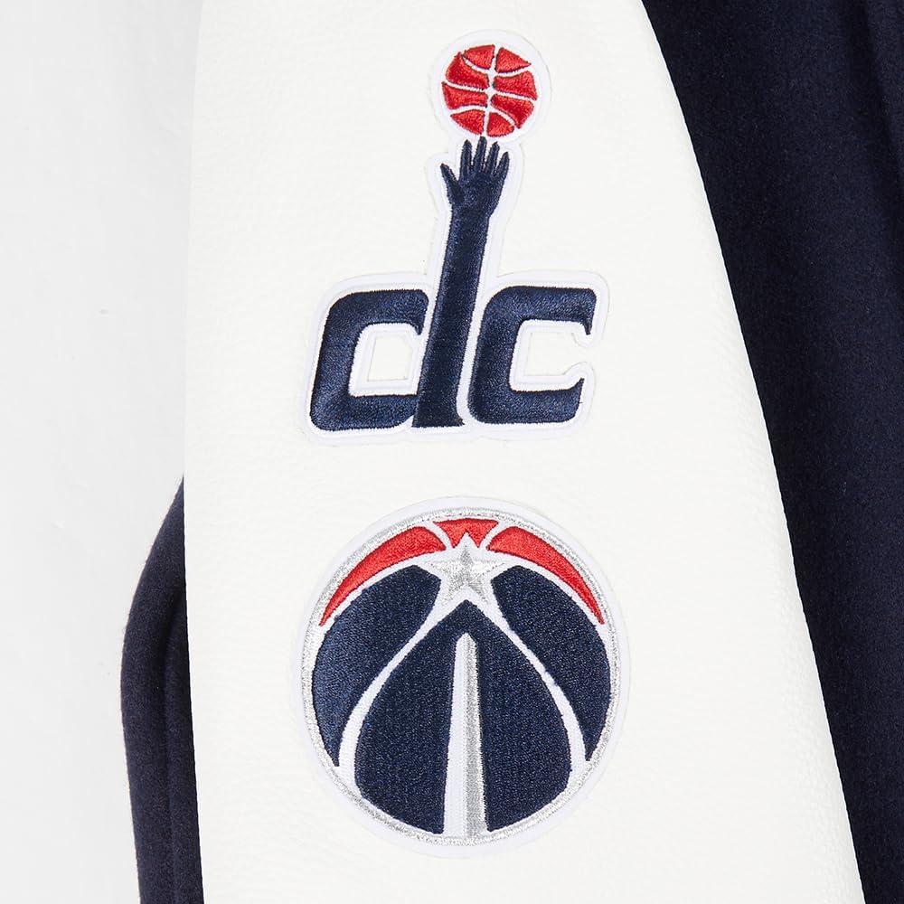 image:imagePro Standard NBA boys Pro Standard Big Boys Nba Classic Chenille Wool Varsity JacketMidnight NavyWhite
